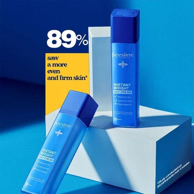 Beesline Instant Bright Day Cream 50ml for hydrated, radiant, and even-toned skin with visible firming effects