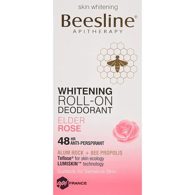Beesline Whitening Deodorant Roll On 48 hr Elder Rose 50ml