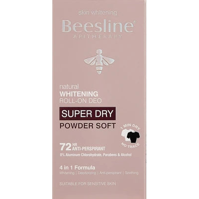 Beesline Whitening Roll-on Deo, Super Dry - Powder Soft 50ml