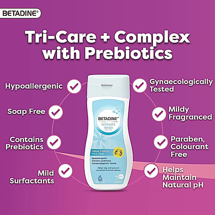 Betadine Intimate Wash Odour Control 250ml