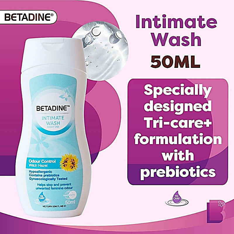 Betadine Intimate Wash Odour Control 50ml