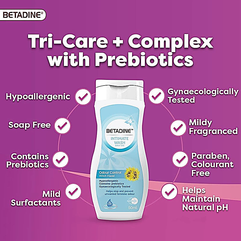 Betadine Intimate Wash Odour Control 50ml