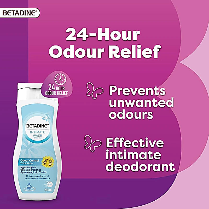 Betadine Intimate Wash Odour Control 50ml