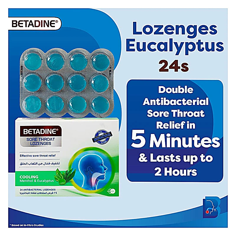 Betadine Menthol & Eucalyptus Lozenges 24s