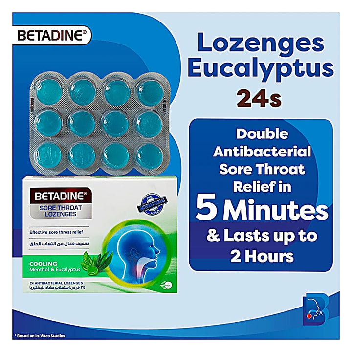 Betadine Menthol & Eucalyptus Lozenges 24s