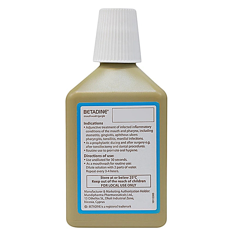 Betadine Mouthwash Gargle 250ml