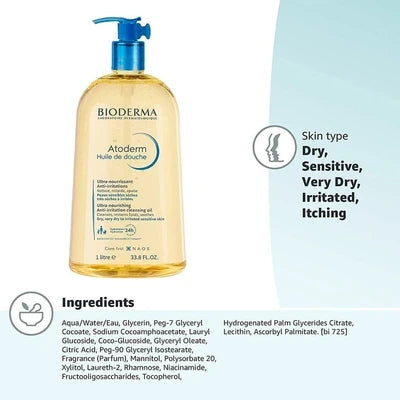 Bioderma Atoderm Shower Oil 1L
