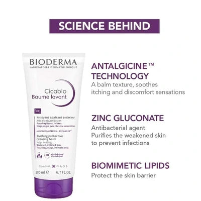 Bioderma Cicabio Soothing Cleansing Balm 200Ml