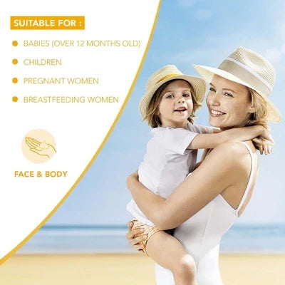 Bioderma Photoderm Lait Ultra SPF50+ sunscreen for face and body, suitable for babies, children, pregnant and breastfeeding women with high UVA protection and hydration