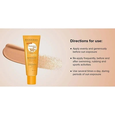 Bioderma Photoderm Spf50+ Aquafluid Golden Tint 40ml