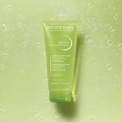 Bioderma Sébium Gel Moussant Actif 200ml gentle foaming cleanser for acne-prone skin with salicylic and glycolic acid