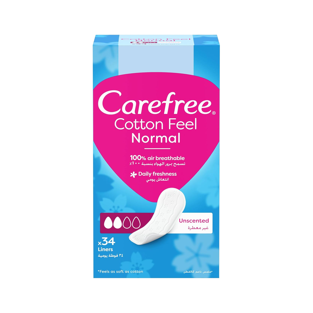 Carefree Cotton Feel Pantyliners 34s