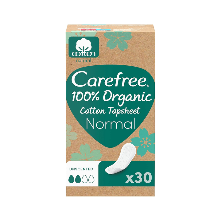 Carefree 100% Organic Cotton Normal Liners 30S