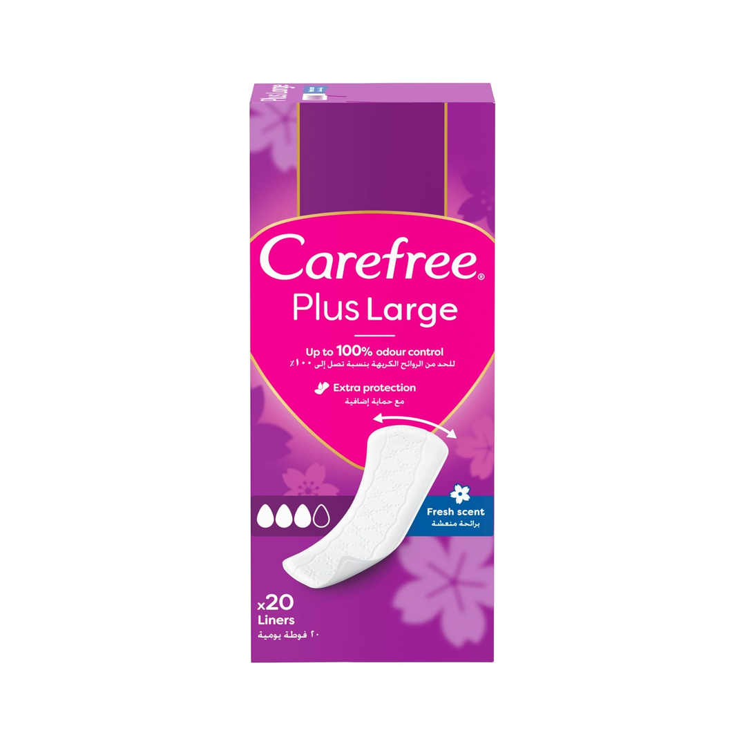 Carefree Plus Large Fresh Pantyliners 20s