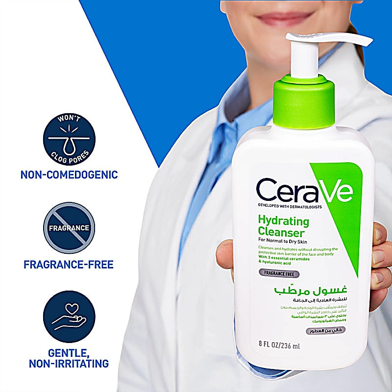 Cerave Hydrating Cleanser 8Oz 236Ml