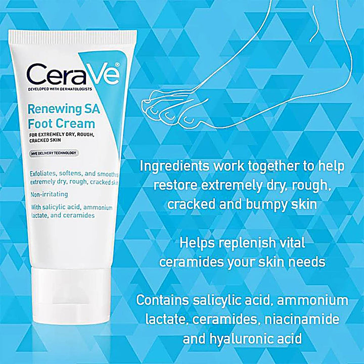 Cerave Sa Renewing Foot Cream 88Ml