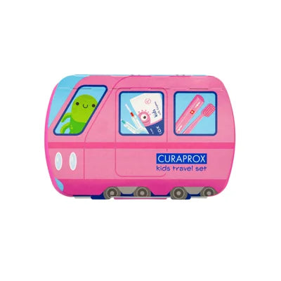 Curaprox 0225-0802 Pink Kids Travel Set