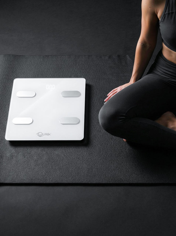 QUTEK QCS20G WHITE STEPS BODY COMPOSITION SCALE
