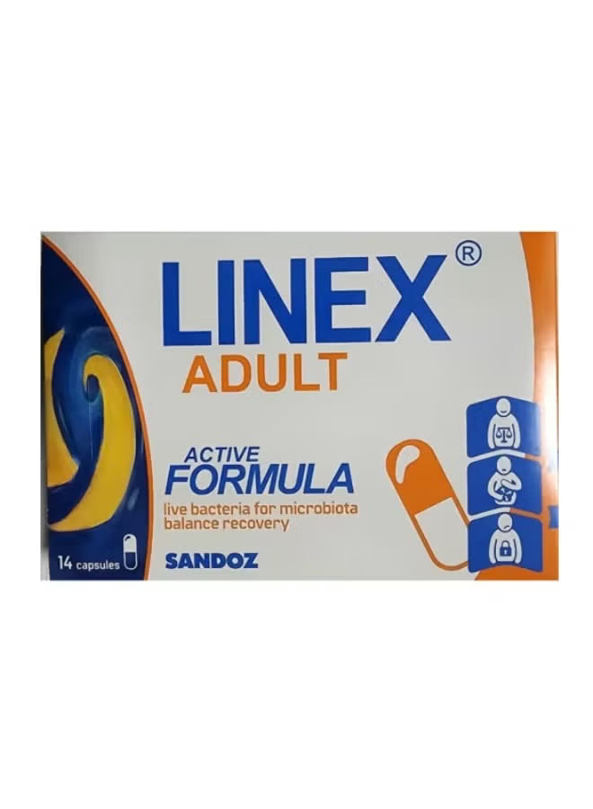 Linex Adult 60mg Capsules 14pcs