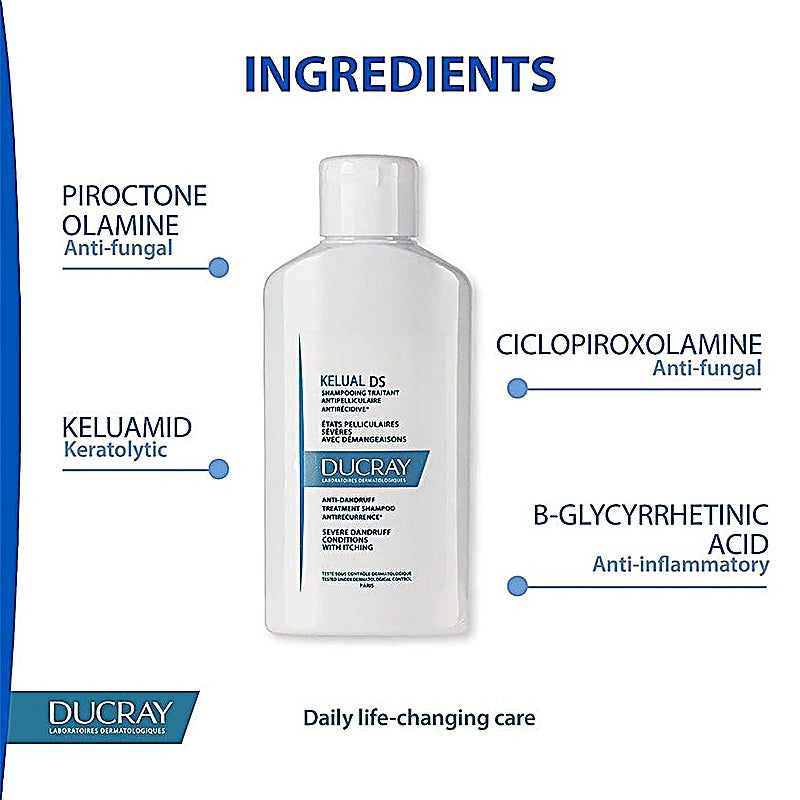 Ducray Kelual DS Shampoo Anti Dandruff - Scalp Soothing