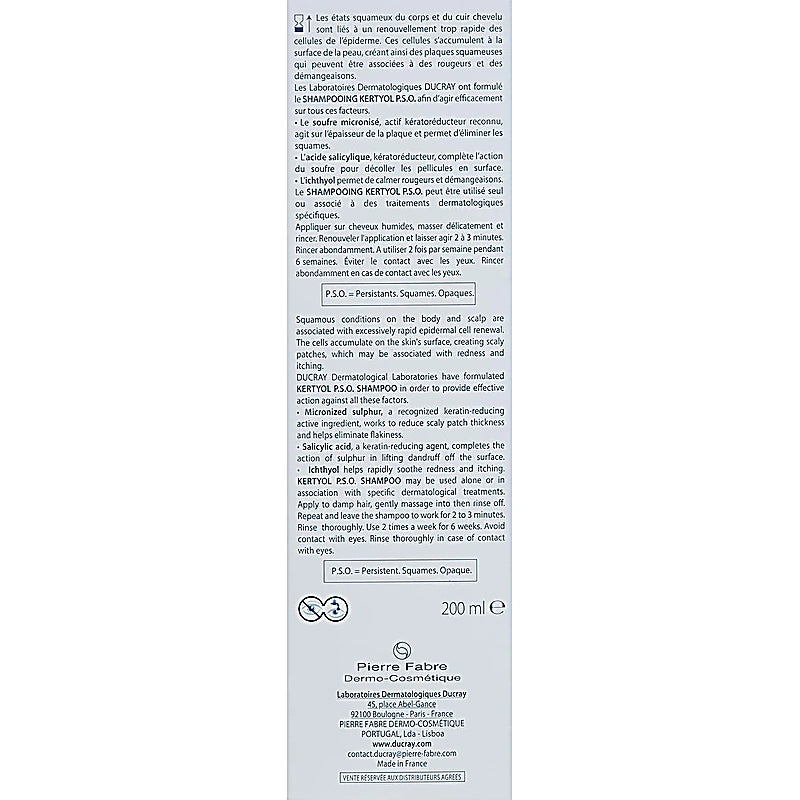 Ducray Kertyol S Shampoo Antidandruff