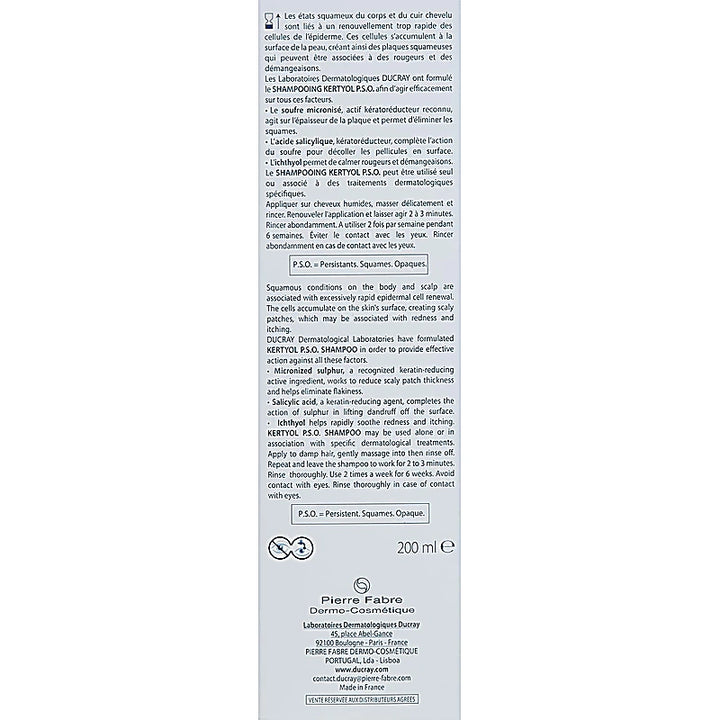 Ducray Kertyol S Shampoo Antidandruff