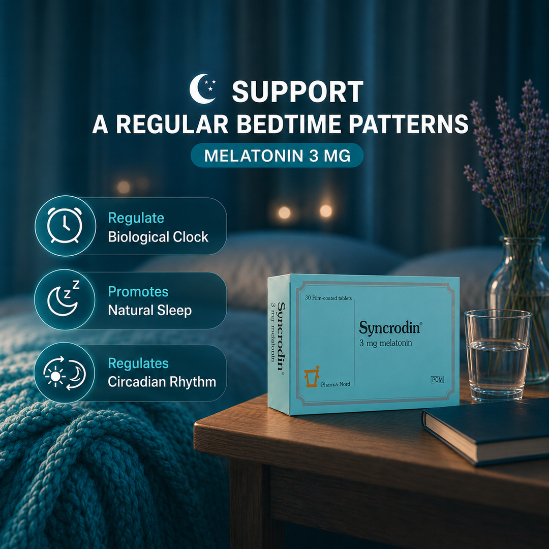 Melatonin Tablets 3mg Syncrodin 30s