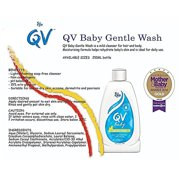 QV Baby Gentle Wash 250gm