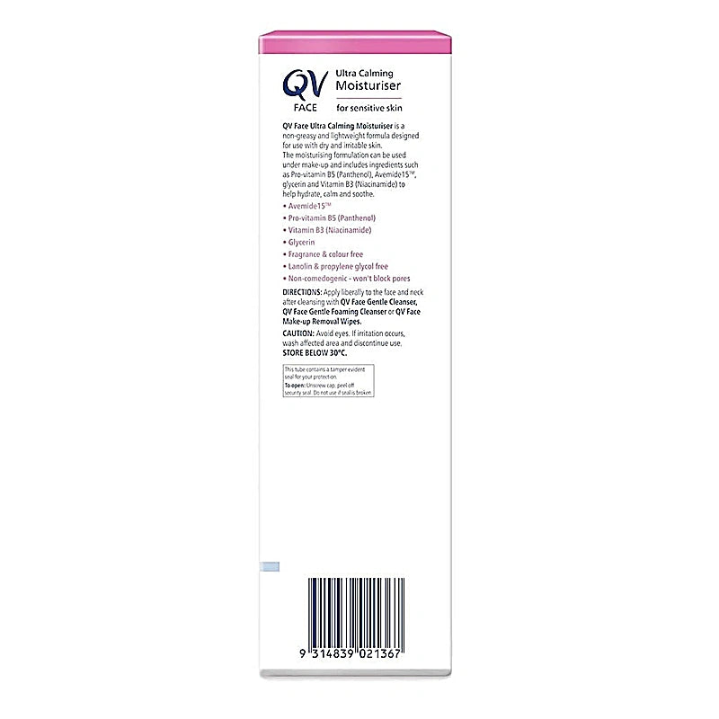 Ego Qv Face Ultra Calming Moisturiser 75g