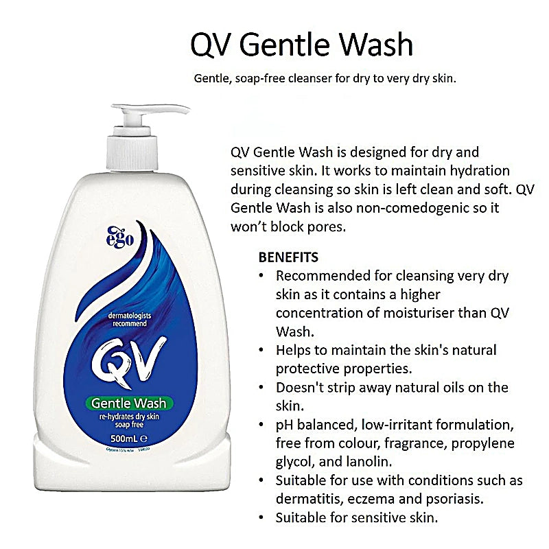 Qv Gentle Wash 500ml
