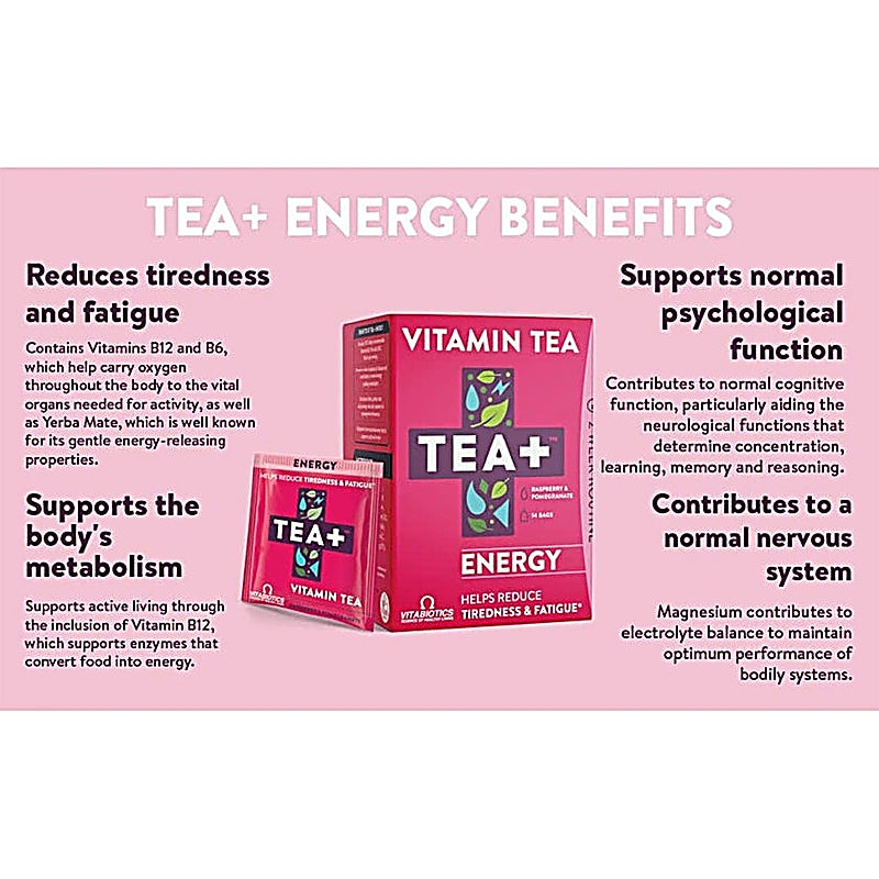 Energy Tea Raspberry & Pomegranate Bag 14s