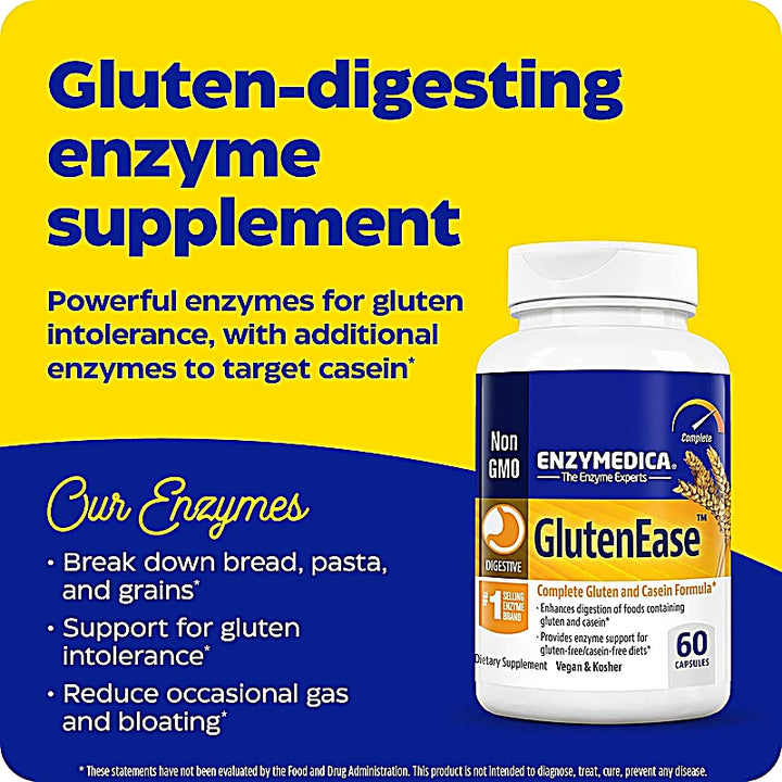 Enzymedica Glutenease Capsules 60s