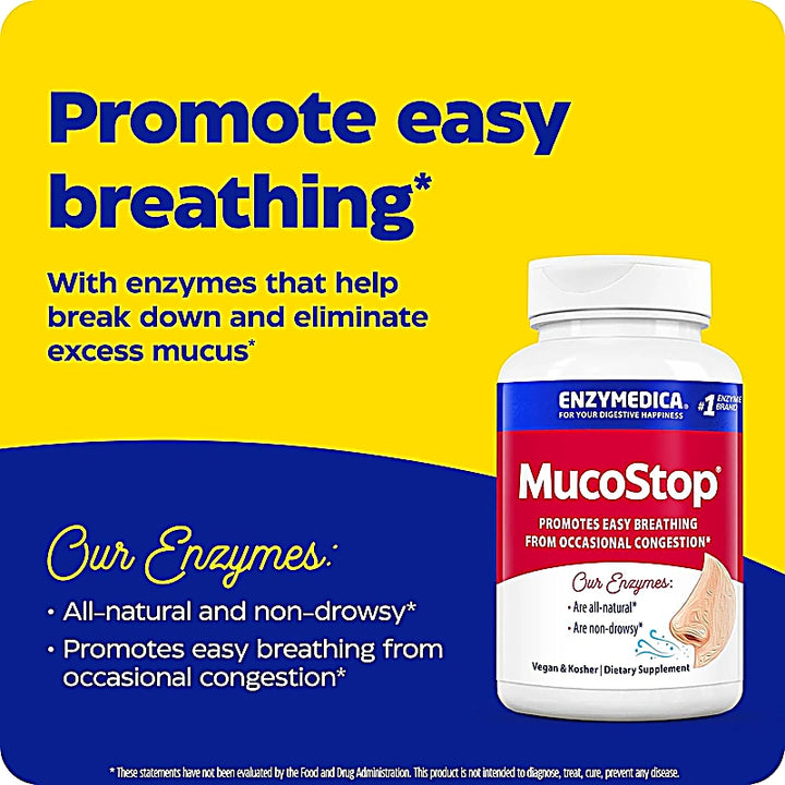 Enzymedica Mucostop Capsules 48s