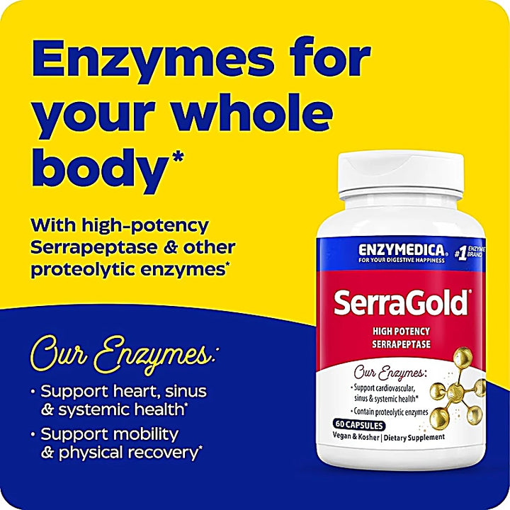Enzymedica Serra Gold Capsules 60s
