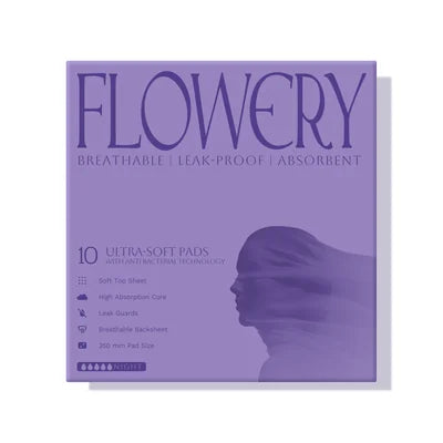 Flowery Night Ultra-Soft Pads 10S