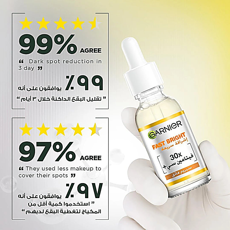 Garnier Fast Bright 30X Vit C Booster Serum 30ml