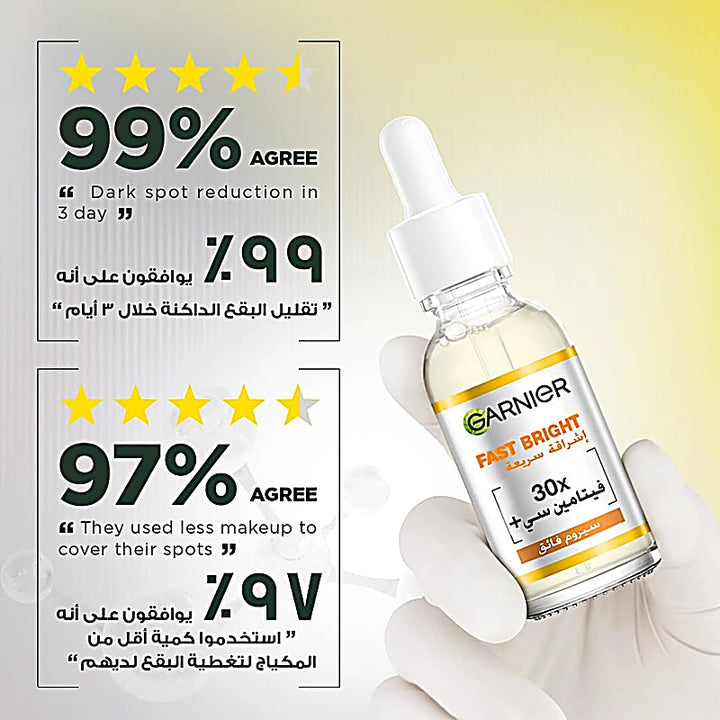 Garnier Fast Bright 30X Vit C Booster Serum 30ml