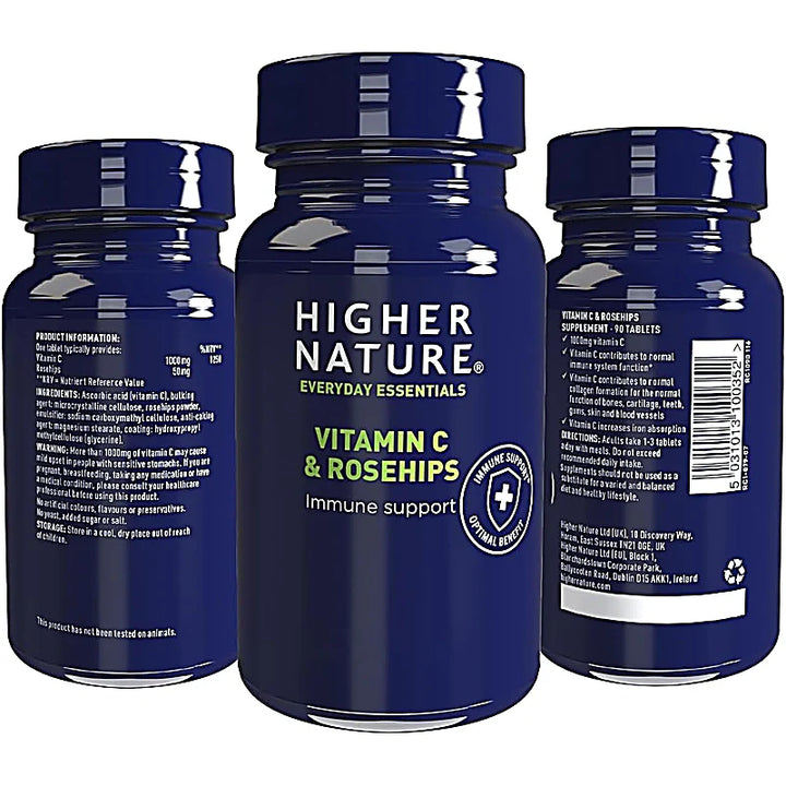Higher Nature Rosehips C 90S Tabs