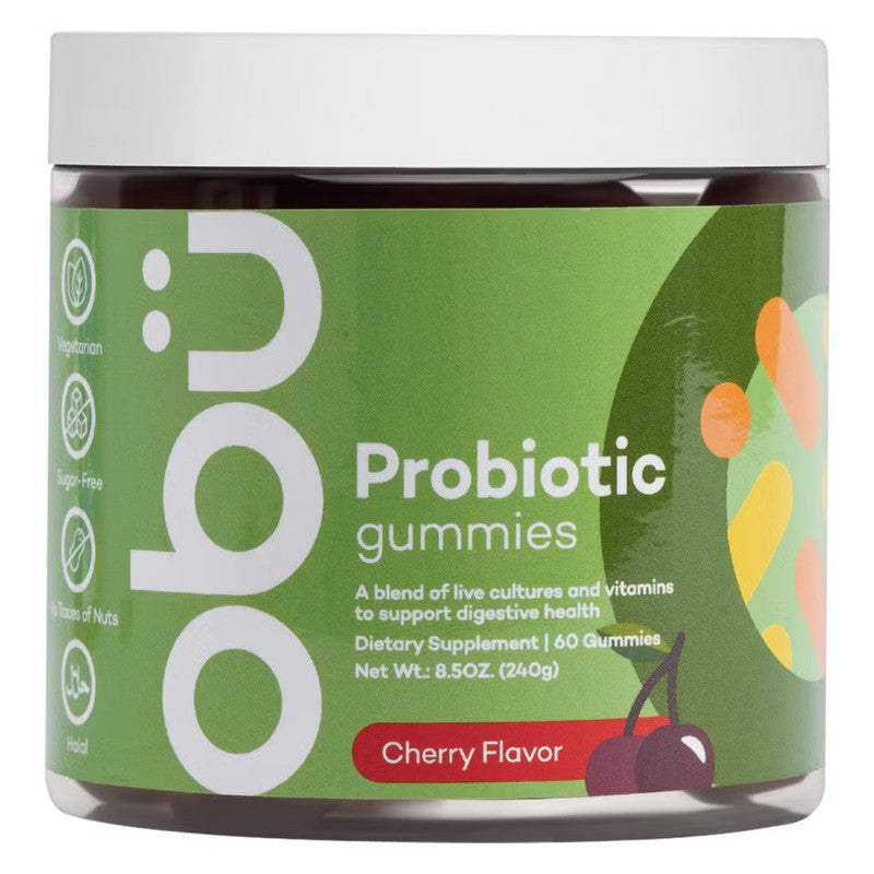 OBU PROBIOTIC CHERRY GUMMIES 60S