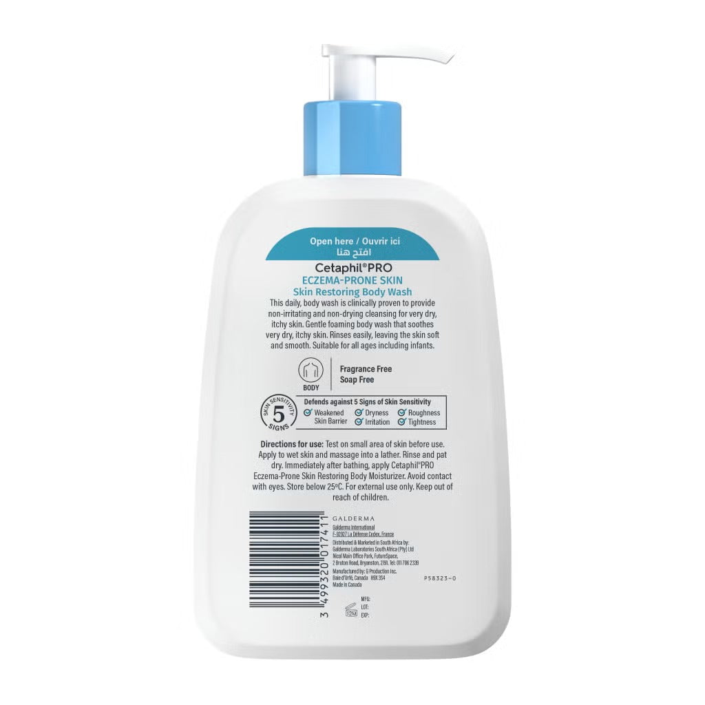 CETAPHIL PRO ECZEMA SKIN RESTORING BODY WASH 236ML
