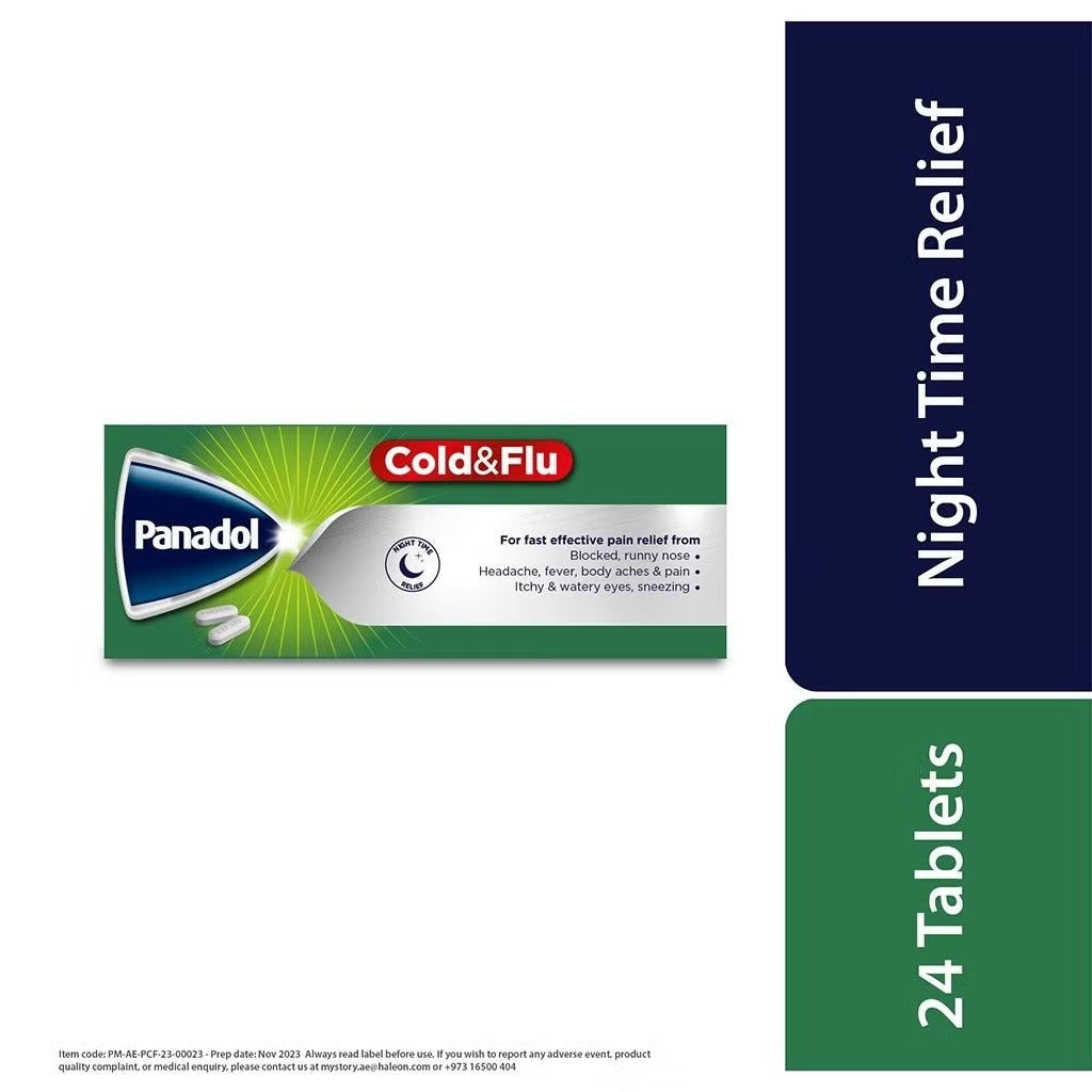 Panadol Cold & Flu Green Tablets 24s