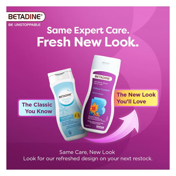 Betadine Intimate Wash Odour Control 50ml