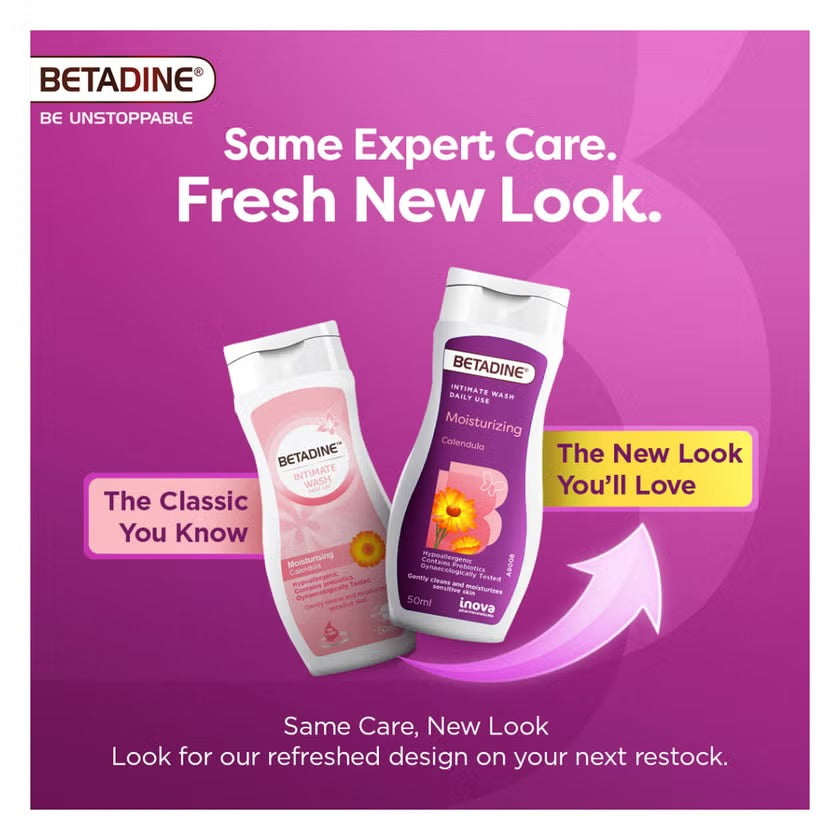 Betadine Intimate Wash Moisturizing Calendula 50ml