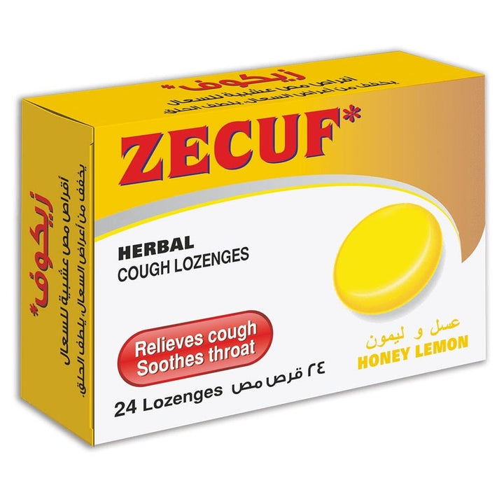 Zecuf Herbal Lozenges Lemon Sore Throat & Cough 24s