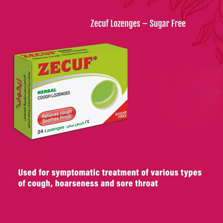 Zecuf Herbal Lozenges Sugar Free 24s