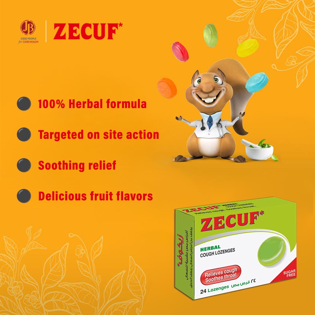 Zecuf Herbal Lozenges Sugar Free 24s