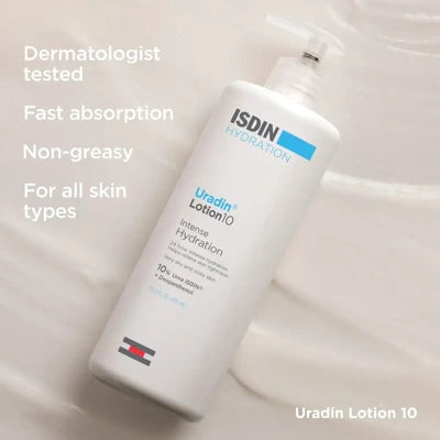 ISDIN Hydration Ultra10 Ureadin Ultra 10 Repairing Lotion Plus 400ml for intense hydration and skin barrier repair