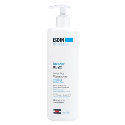 ISDIN Hydration Ultra10 Ureadin Ultra 10 Repairing Lotion Plus 400ml for intense moisturizing and skin barrier repair