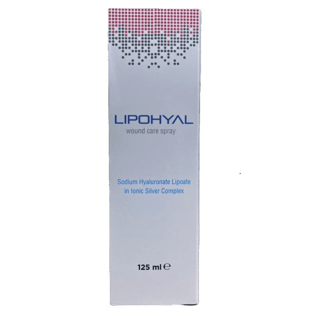 Lipohyal Wound Care Spray 125ml for uninfected dermal lesions treatment.