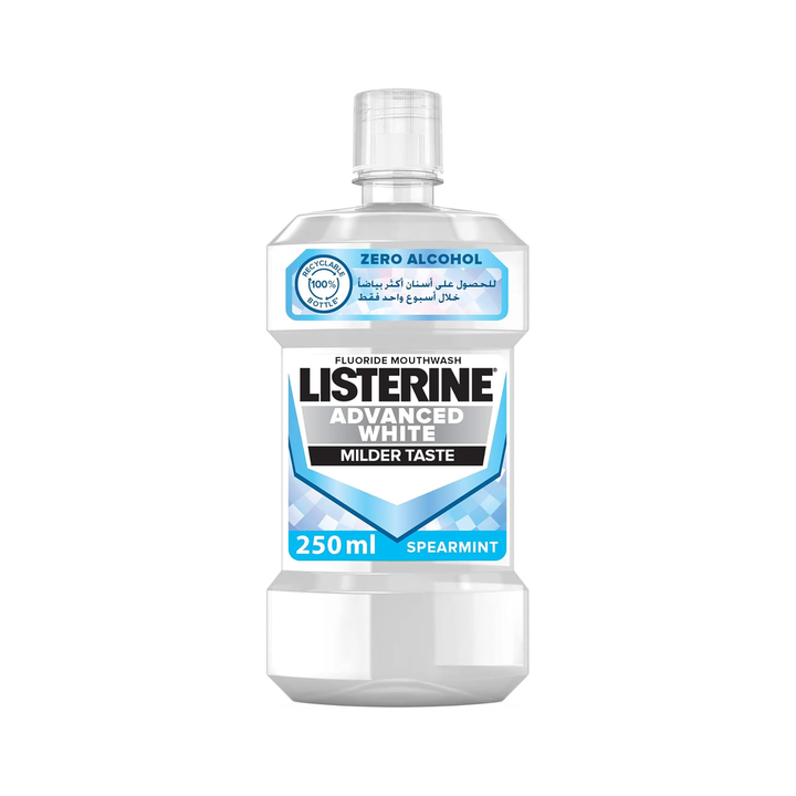 Listerine Mouthwash Advanced White Spearmint 250ml